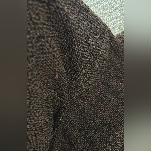 New Zara Brown Black Tweed Mock Neck Top Skirt Set S - Picture 12 of 12